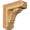 Ekena Millwork Merced Craftsman Rough Sawn Bracket w/ Offset Brace, Western Red Cedar, 6"W x 16"D x 16"H BKT0604X16X16MRC04RWR - alternate 1